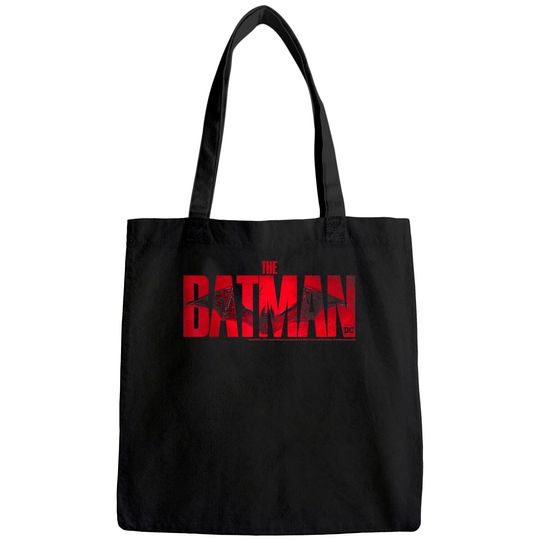 DC Fandome The Batman Red Logo Tote Bag