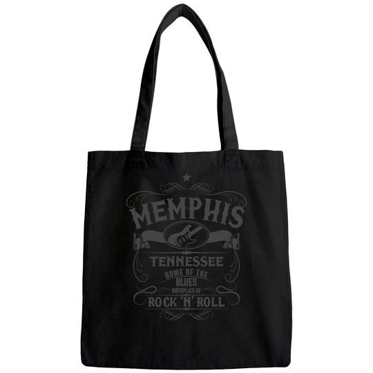 Memphis Tennessee Blues Country Music Guitar Tote Bag