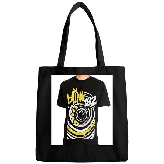 Blink 182  Happy Face Tote Bag