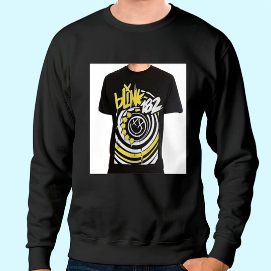Blink 182  Happy Face Sweatshirt