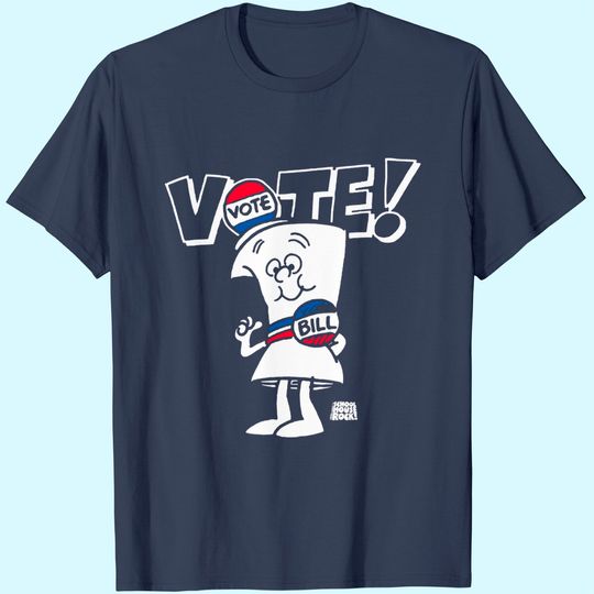 Ripple Junction Schoolhouse Rock Vote with Bill Adult T-Shirt