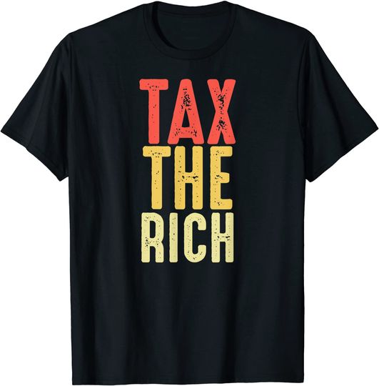 AOC Tax The Rich Retro Vintage Anti Capitalist T-Shirt