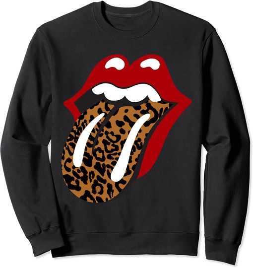 The Rolling Stones Classic Leopard Tongue Sweatshirt