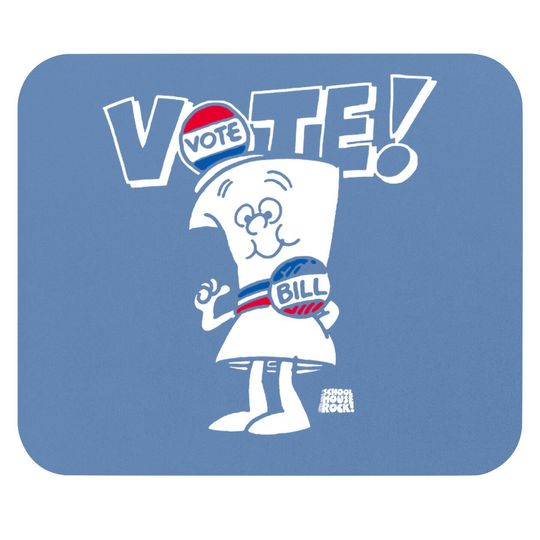 Ripple Junction Schoolhouse Rock Vote With Bill Adult Mouse Pad