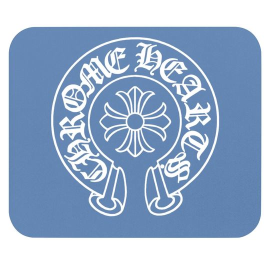 Chrome Heart Print Mouse Pad Crew Neck Mouse Pad