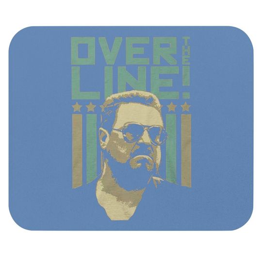 Ripple Junction Big Lebowski Adult Over The Line Stars And Stripes Light Weight 100% Cotton Crew Mouse Pad