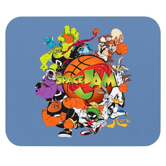 Space Jam Tune Squad Marvin & Bugs Bunny Teenage Mouse Pad New Clothes Black