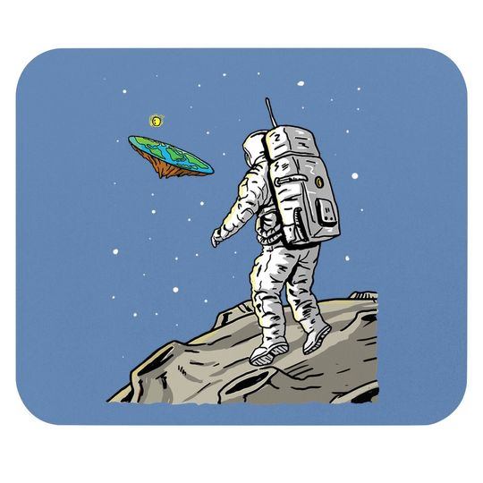 Flat Earth Moon Landing Conspiracy Theory Anti Scientism Mouse Pad