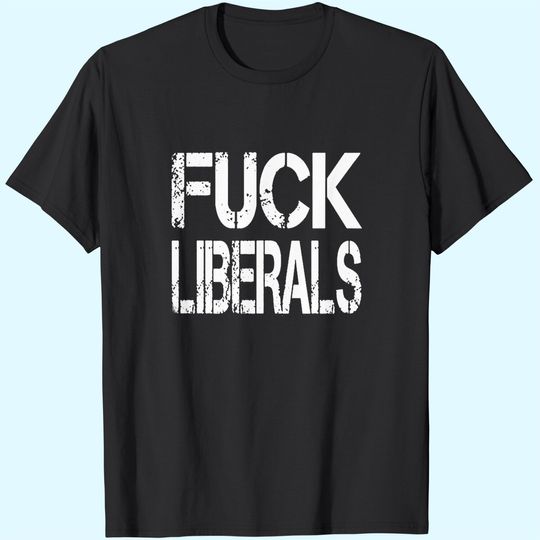 Fuck Liberals Sporty Style T-Shirt Short-Sleeve Athletic Quick-Drying Tees Tops