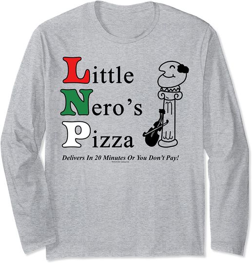 Home Alone Little Nero's Pizza Logo Long Sleeve