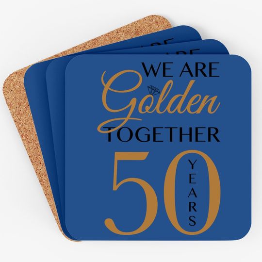 Romantic Coaster For Couples - 50th Wedding Anniversary Coaster