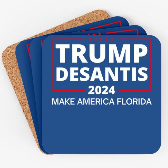 Trump Desantis 2024 Make America Florida Republican Election Coaster