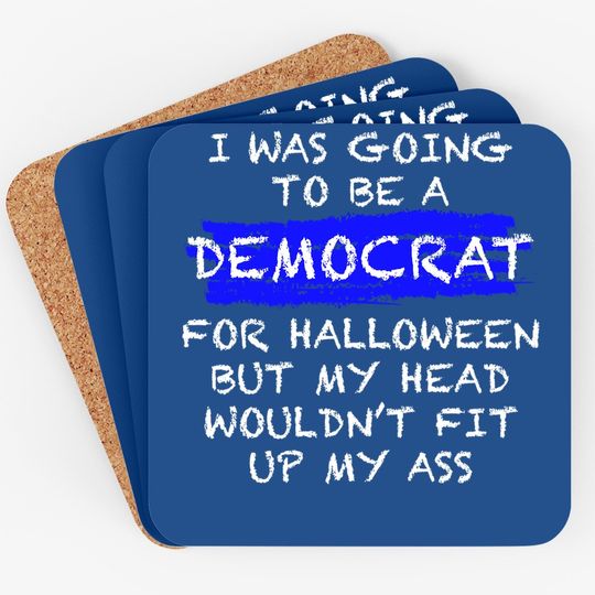 Funny Anti-liberal Adult Halloween Costume Coaster Coaster