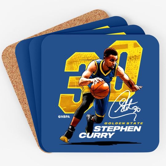 500 Level Steph Curry Golden State Basketball Coaster