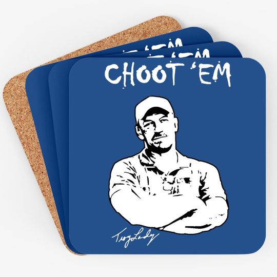 Lucky Star Swamp People Choot'em Coaster Fashion Cotton Round Neck Short Sleeve Tees Black