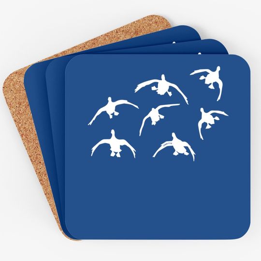 Duck Hunting Seven Drakes By Committed Waterfowl Coaster