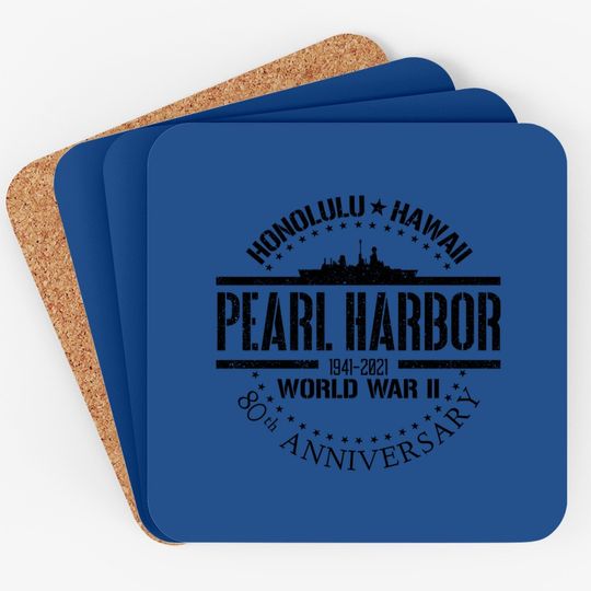 Pearl Harbor 80th Anniversary 1941 World War 2 Veteran Coaster
