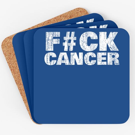 Fck Cancer Cancer Sucks Coaster