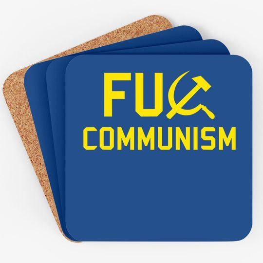 Fu Communism Coaster - Anti-communist Protest Coaster