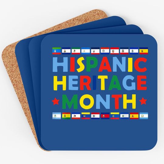 Hispanic Heritage Month 2021 Coaster