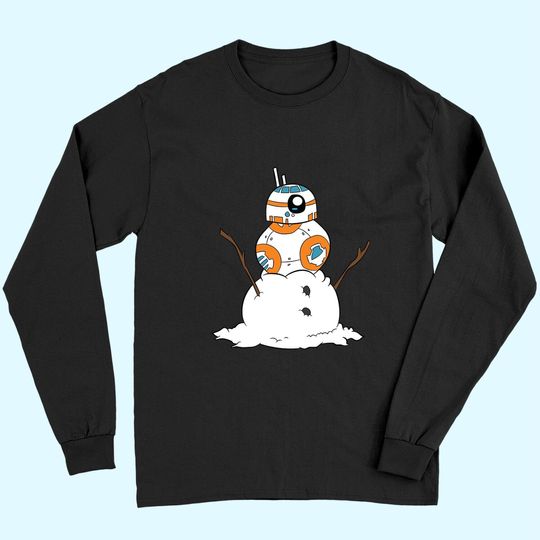 Snowman Robot On Snowman Essential Long Sleeves