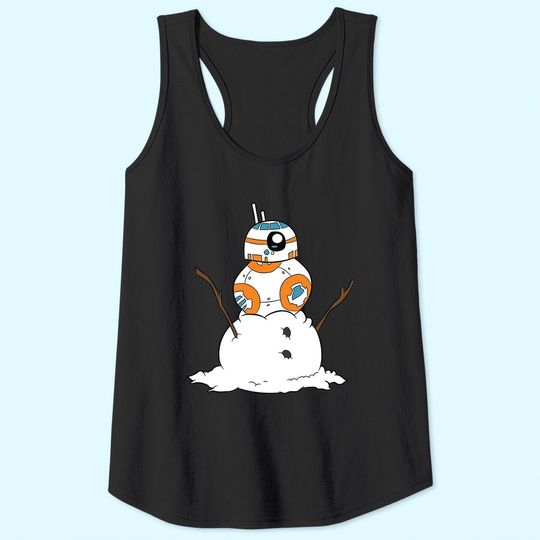Snowman Robot On Snowman Essential Tank Tops