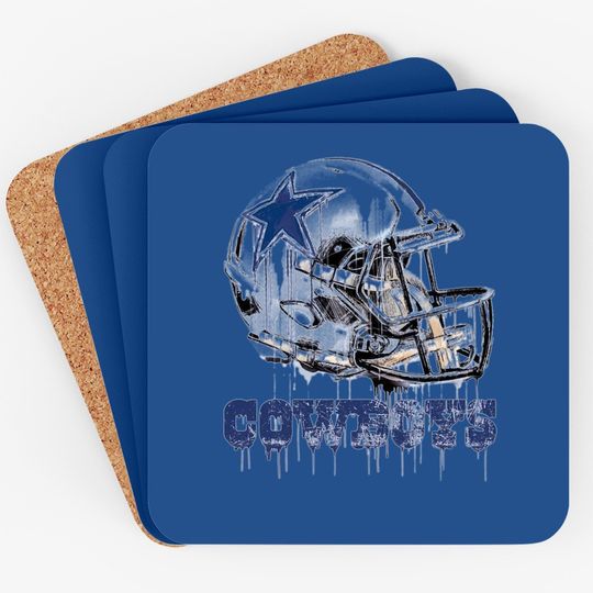 Dallas Cowboys Drip Helmet Coaster