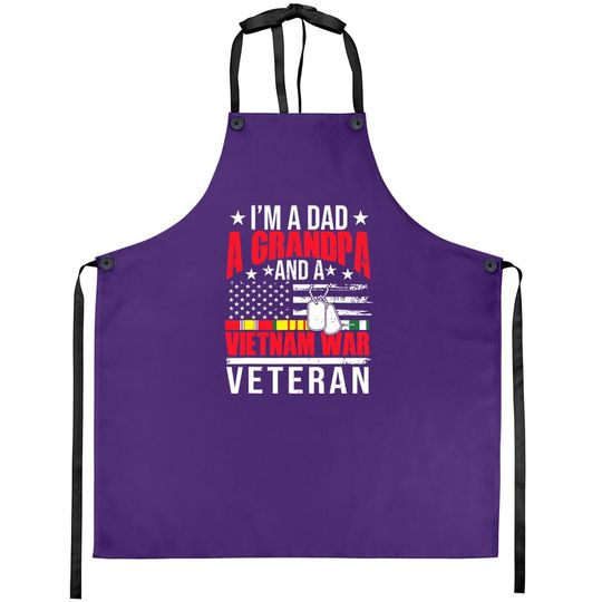Veteran Day I'm A Dad A Grandpa A Vietnam War Apron