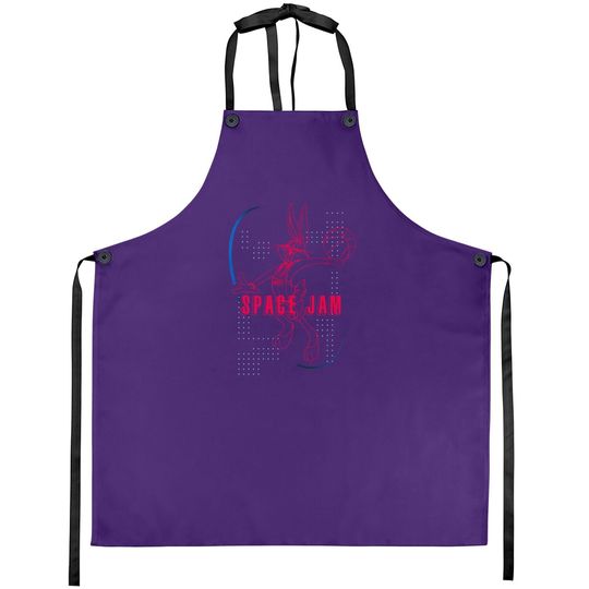 Space Jam New Legacy Short Sleeve Apron- Looney Tunes Tune Squad Bugs Bunny Apron