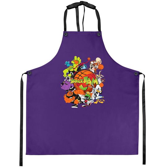 Space Jam Tune Squad Marvin & Bugs Bunny Teenage Apron New Clothes Black