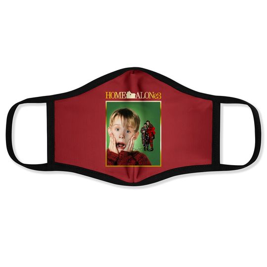 Home Alone Kevin Mccallister Surprise Merry Art Face Mask