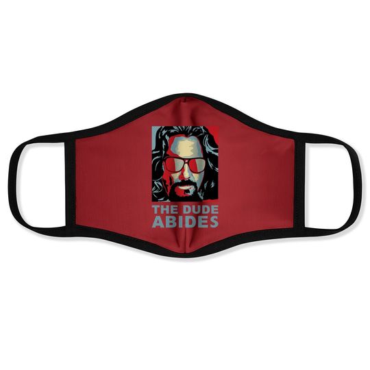 The Big Lebowski The Dude Abides Man Face Mask