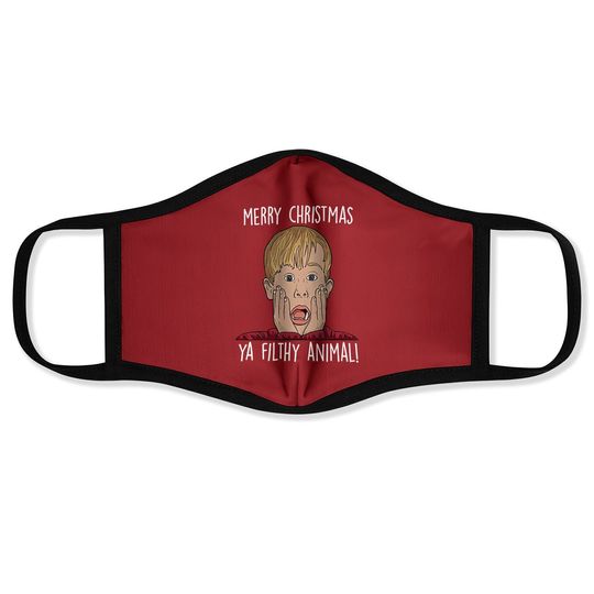 Home Alone Kevin Mccallister Merry Christmas Ya Animal Filtr Face Mask