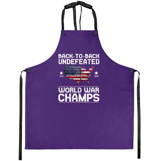 Back-to-back Undefeated World War Champs Apron