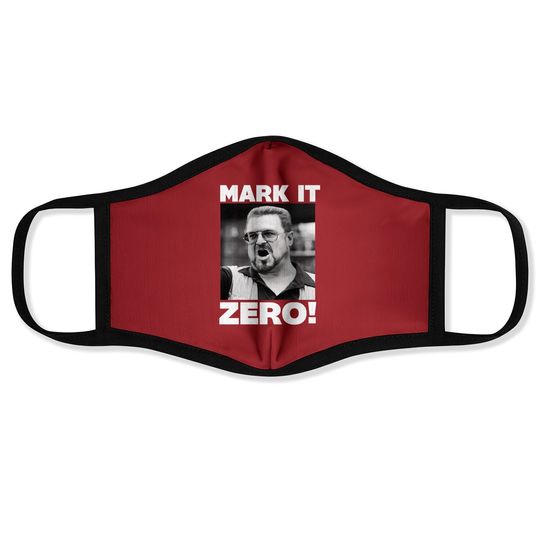 American Classics The Big Lebowski Movie Mark It Zero Walter Adult Short Sleeve Face Mask Graphic Tee