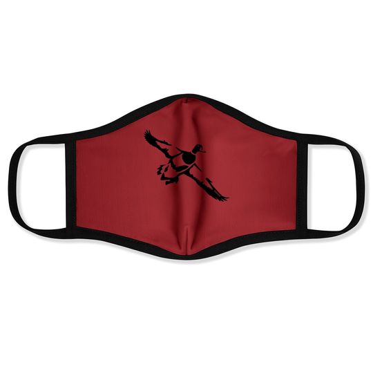Single Drake Duck Hunting Committed Waterfowl Face Mask