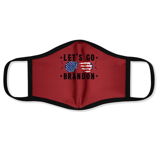 Lets Go Brandon - Let's Go Brandon Anti Liberal Us Flag Face Mask