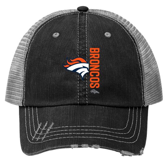 New Era Navy Denver Broncos Big & Tall 2-hit Trucker Hat