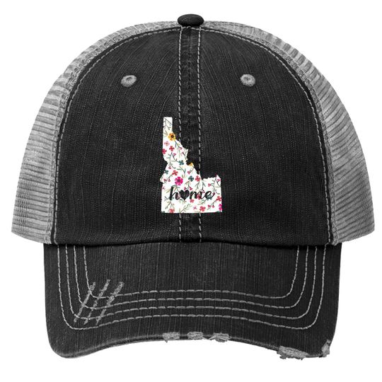 Floral Idaho Home Trucker Hat