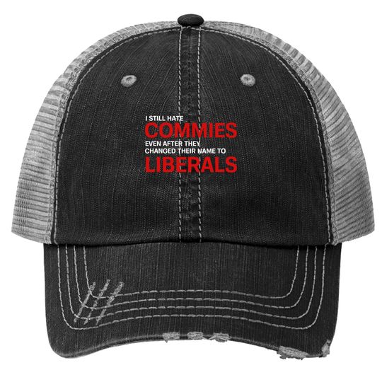 Funny Anti Socialist Communist Pro America Patriotic Trucker Hat