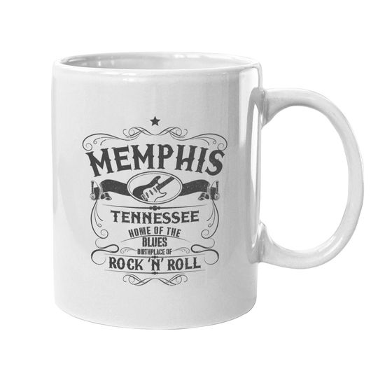 Memphis Tennessee Blues Country Music Guitar Coffee Mug