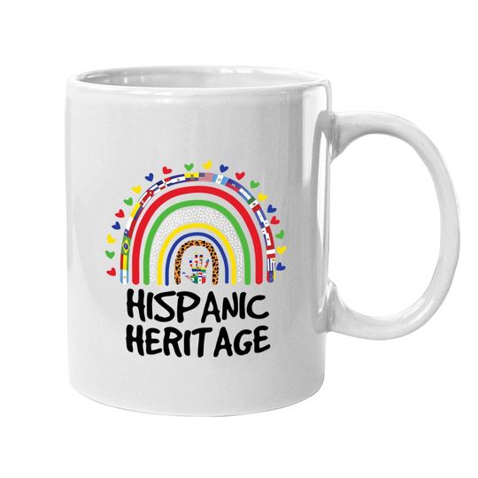 National Hispanic Heritage Month Rainbow All Countries Flags Coffee Mug