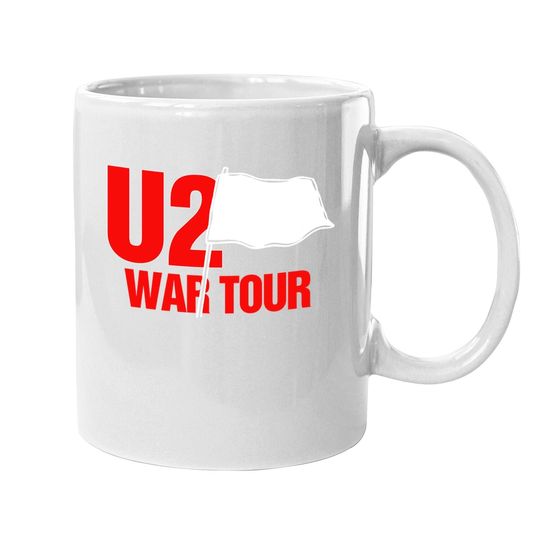 U2 War Tour Vintage 1983 Black Concert Coffee Mug