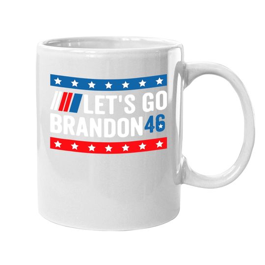 Let's Go Brandon Tee Conservative Anti Liberal Us Flag Coffee Mug