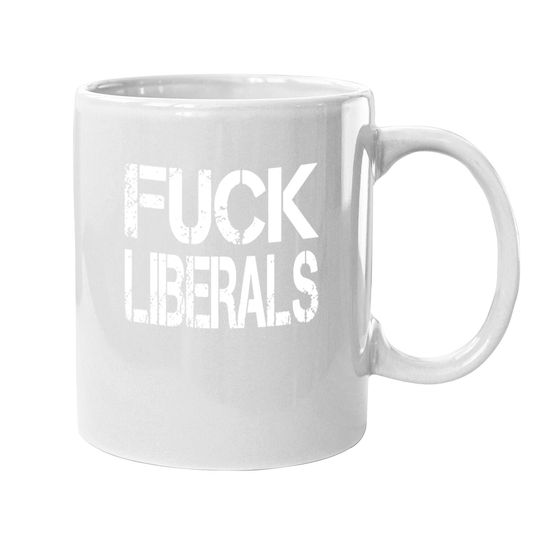 Fuck Liberals Sporty Style Coffee.  mug Short-sleeve Athletic Quick-drying Tees Tops