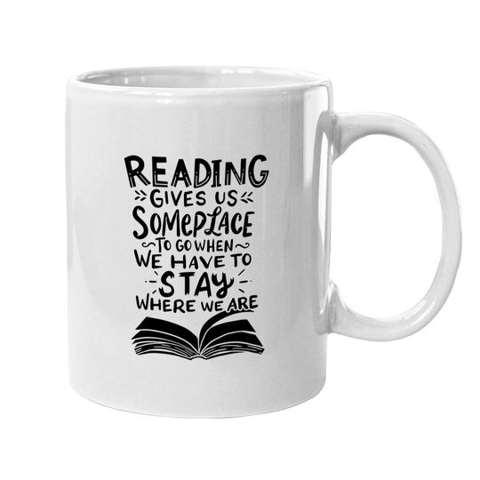 Reading Reader Book Lover Literature Library Month Gift Coffee Mug