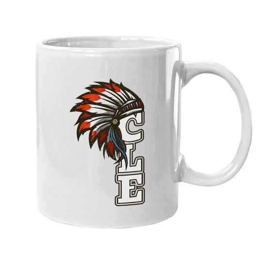 Cle Cleveland Ohio Native American Indian Tribe Coffee Mug