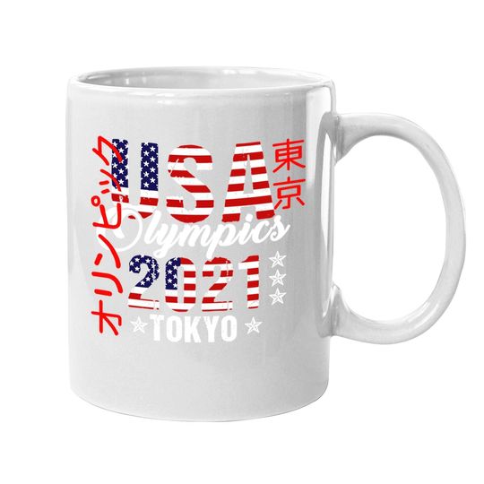 Tokyo Olympic Coffee Mug Team Usa Coffee Mug For American Flag Tokyo Olympics 2021 Coffee Mug