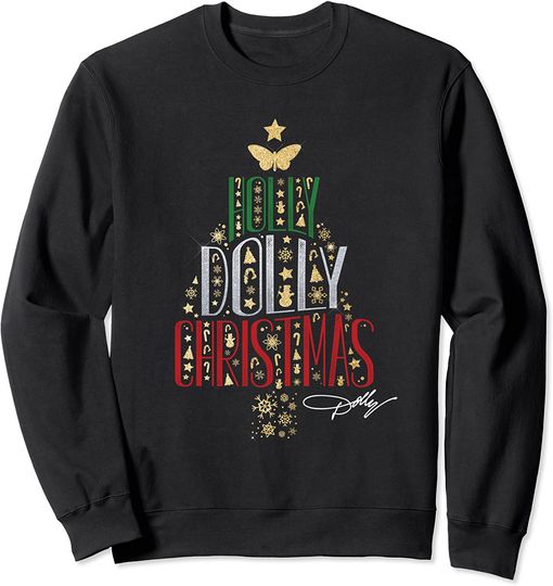 Dolly Parton Holly Dolly Christmas Sweatshirt