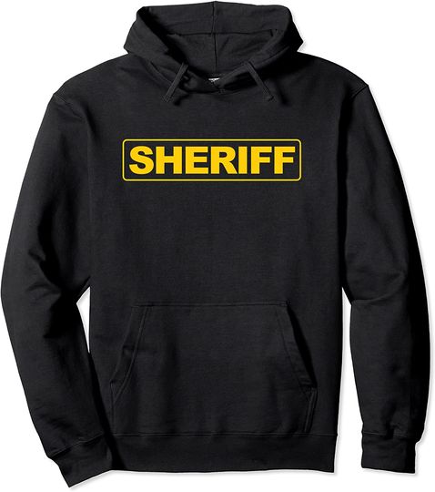 Sheriff Star Hoodie  Sheriff Front Print Law Enforcement Clothing Sheriff Police